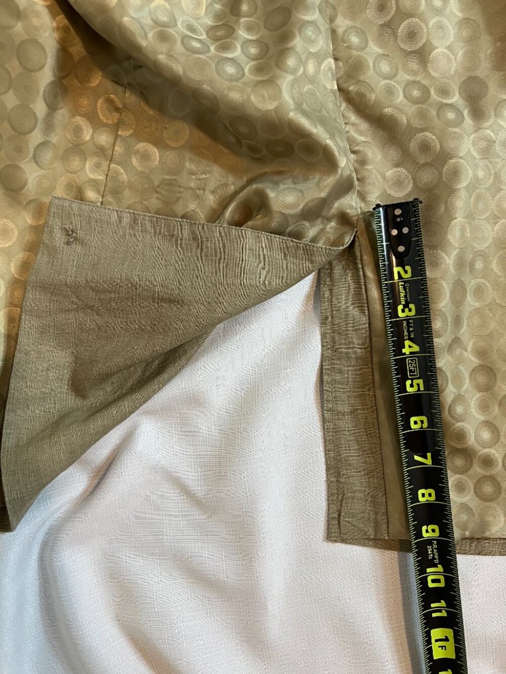 Men's Linen Blend Blazer 3XLT Tan Khaki Slub Knit Sport Coat Big Tall Costal - Picture 13 of 13